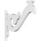 Ekena Millwork Florence Architectural Grade PVC Bracket, 5/8"W X 8"D X 8"H BKTP01X08X08FL - alternate 1